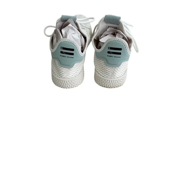 Adidas Pharrell × Tennis Hu 'Tactile Green' White Mesh Athletic Shoes 8 - Picture 5 of 8